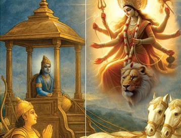 কেন দুর্গাস্তব করলেন?  কৃষ্ণভক্ত অজুর্ন